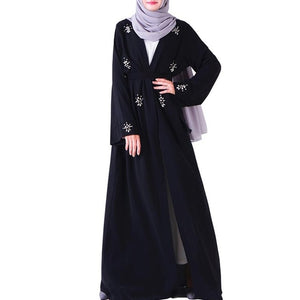 Diamonds Muslim Open Abaya Kimono Robe Dubai Hijab Dress Kaftan Turkey Abayas For Women Caftan Oman Islamic Prayer Clothes Ropa