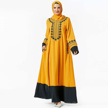 Load image into Gallery viewer, Arabic Islamic Abaya Turkey Hijab Muslim Dress Clothing Women Caftan Dubai Kaftan Robe Musulmane Tesettur Elbise Turkish Dresses
