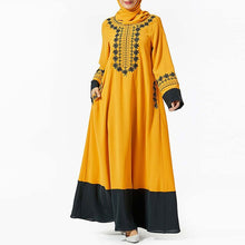 Load image into Gallery viewer, Arabic Islamic Abaya Turkey Hijab Muslim Dress Clothing Women Caftan Dubai Kaftan Robe Musulmane Tesettur Elbise Turkish Dresses
