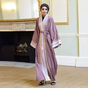 Ramadan Kaftan Dubai Abaya Kimono Cardigan Turkey Hijab Muslim Dress Caftan Marocain Islamic Clothing Turkish Abayas For Women