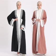 Load image into Gallery viewer, Ramadan Eid Mubarak Abaya Kimono Cardigan Turkey Hijab Muslim Dress Caftan Dubai Kaftan Turkish Islam Clothing Abayas For Women
