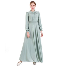 Load image into Gallery viewer, Eid Mubarak Kaftan Dubai Abaya Turkey Hijab Chiffon Muslim Dress Ramadan Caftan Islam Turkish Dresses Abayas For Women Vestidos
