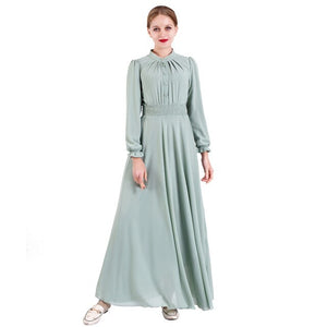 Eid Mubarak Kaftan Dubai Abaya Turkey Hijab Chiffon Muslim Dress Ramadan Caftan Islam Turkish Dresses Abayas For Women Vestidos