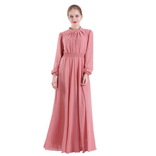 Load image into Gallery viewer, Eid Mubarak Kaftan Dubai Abaya Turkey Hijab Chiffon Muslim Dress Ramadan Caftan Islam Turkish Dresses Abayas For Women Vestidos
