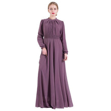 Load image into Gallery viewer, Eid Mubarak Kaftan Dubai Abaya Turkey Hijab Chiffon Muslim Dress Ramadan Caftan Islam Turkish Dresses Abayas For Women Vestidos
