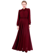 Load image into Gallery viewer, Eid Mubarak Kaftan Dubai Abaya Turkey Hijab Chiffon Muslim Dress Ramadan Caftan Islam Turkish Dresses Abayas For Women Vestidos
