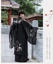 Load image into Gallery viewer, Hanfu Men&amp;Women Chinese Traditional Embroidery Black Hanfu Adult Couples Halloween Cosplay Costume Fancy Dress For Men&amp;Women 4XL
