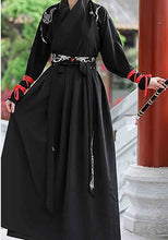 Load image into Gallery viewer, Hanfu Men&amp;Women Chinese Traditional Embroidery Black Hanfu Adult Couples Halloween Cosplay Costume Fancy Dress For Men&amp;Women 4XL
