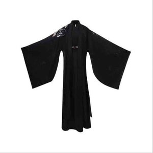 Hanfu Men&Women Chinese Traditional Embroidery Black Hanfu Adult Couples Halloween Cosplay Costume Fancy Dress For Men&Women 4XL